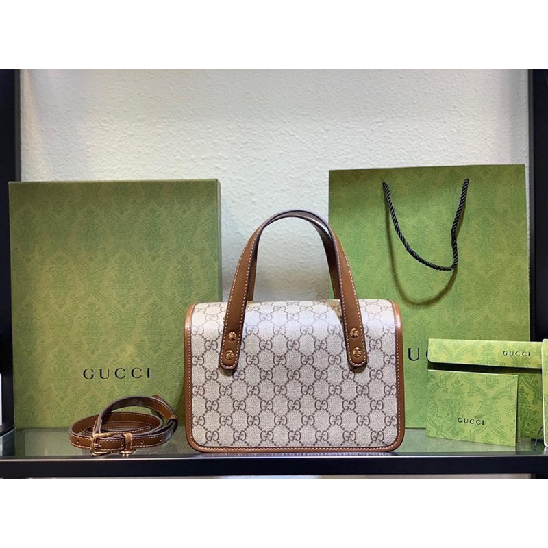 Túi quai xách Gucci mini horsebit 1955 bản super 23,5cm fullbox