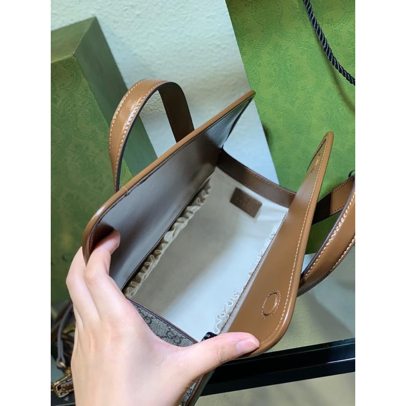 Túi quai xách Gucci mini horsebit 1955 bản super 23,5cm fullbox