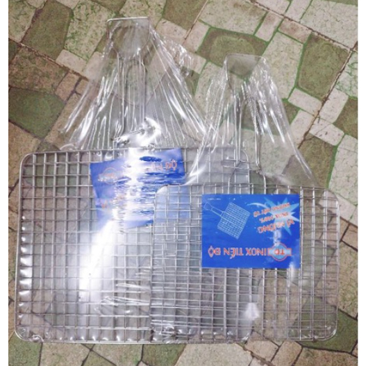 Vĩ kẹp inox Tiến Độ - Vĩ nướng inox dùng để nướng thịt nguyên khối, BBQ,.....