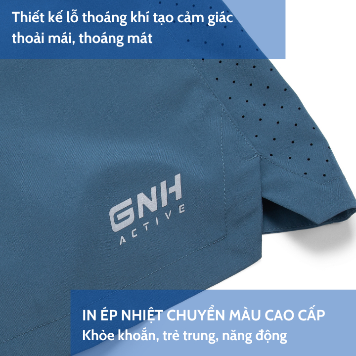 Quần short nam phong cách trẻ trung năng động chất vải gió thoáng mát | GNH QSG23002