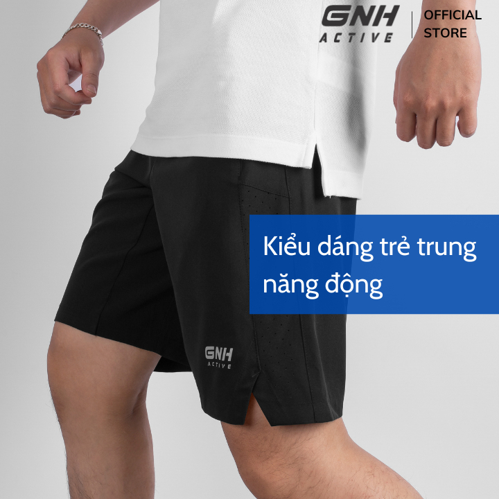 Quần short nam phong cách trẻ trung năng động chất vải gió thoáng mát | GNH QSG23002