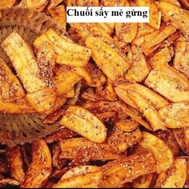 Chuối Sấy Mè Gừng 500g