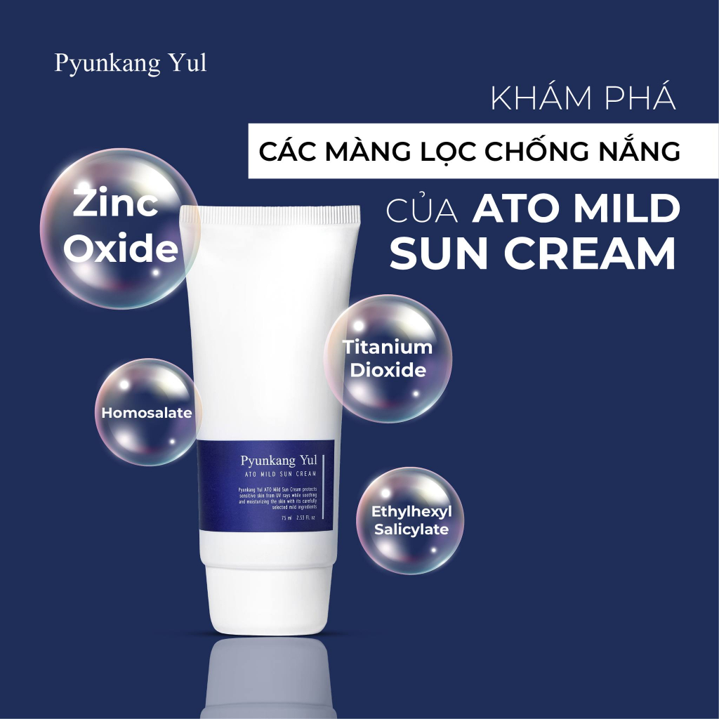 Kem chống nắng Pyunkang Yul  ATO Mild Sun Cream 75ml