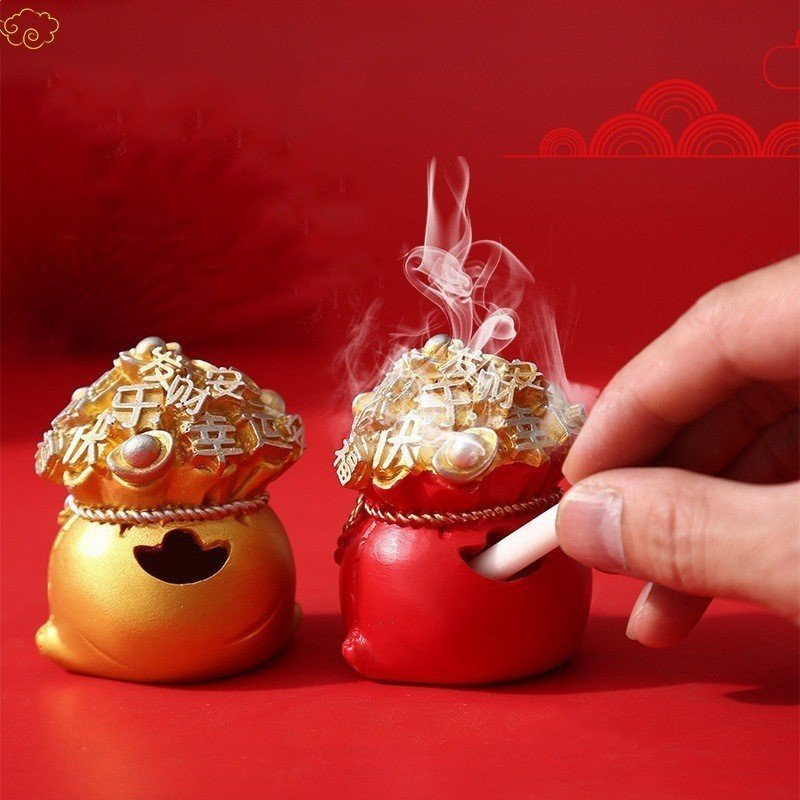 Hũ vàng trang trí bàn làm viêc, taplo xe ô tô mix các set chú tiểu, thần tài