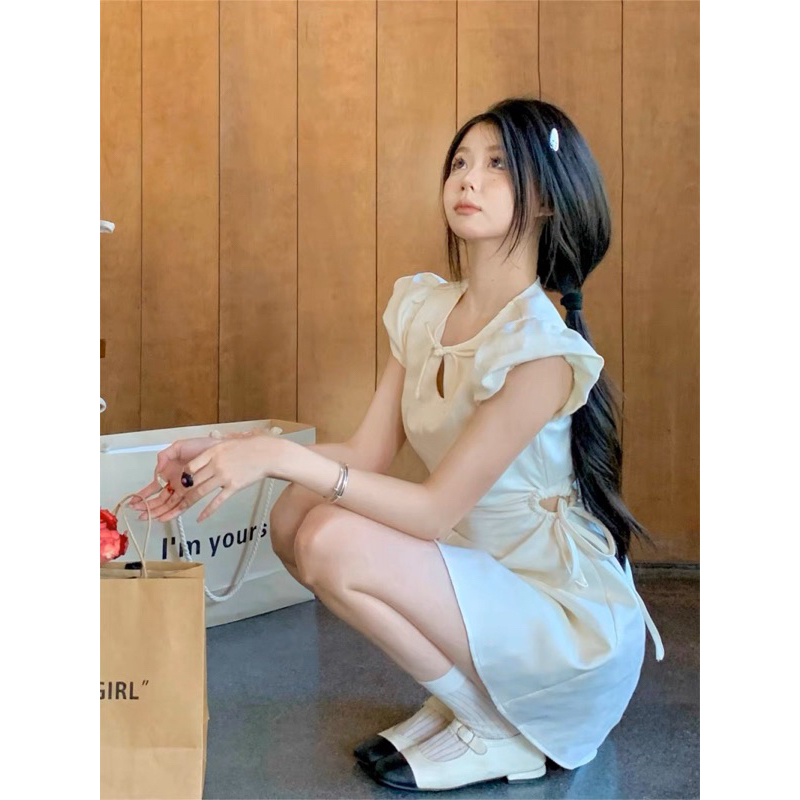 Váy thắt nơ chân váy chữ A