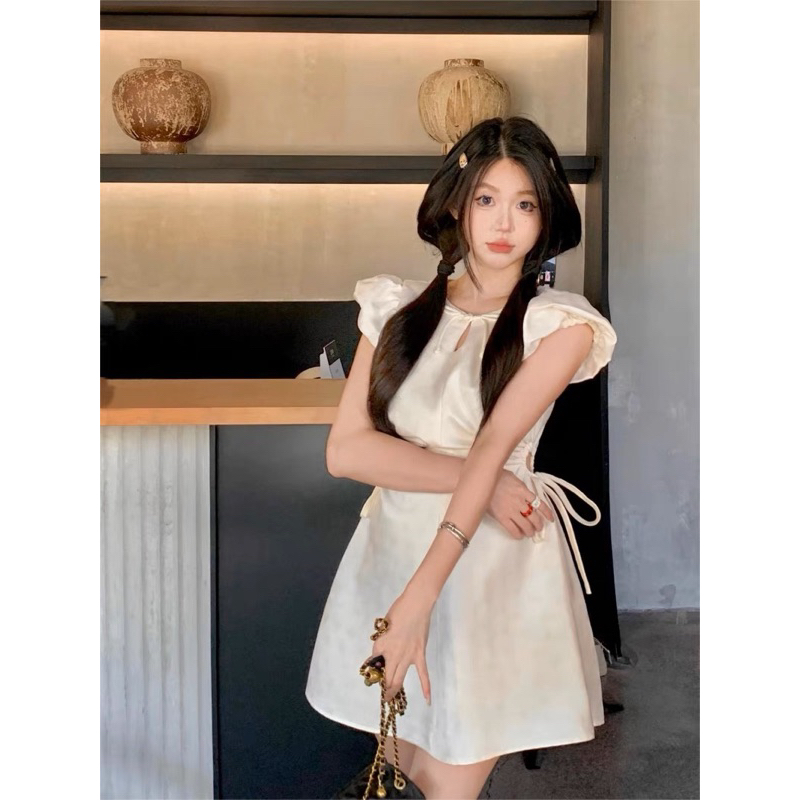 Váy thắt nơ chân váy chữ A