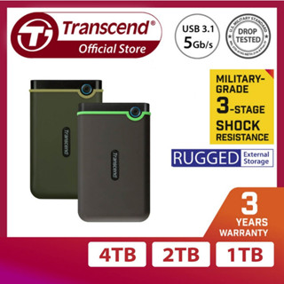  Ổ cứng gắn ngoài Transcend Slim StoreJet2.5" M3S Portable HDD 1TB  2TB  4TB 