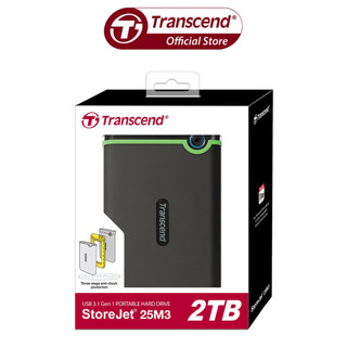 Ổ cứng gắn ngoài 2tb transcend slim strorejet2.5'' m3g, portable hdd - model ts2tsj25m3g