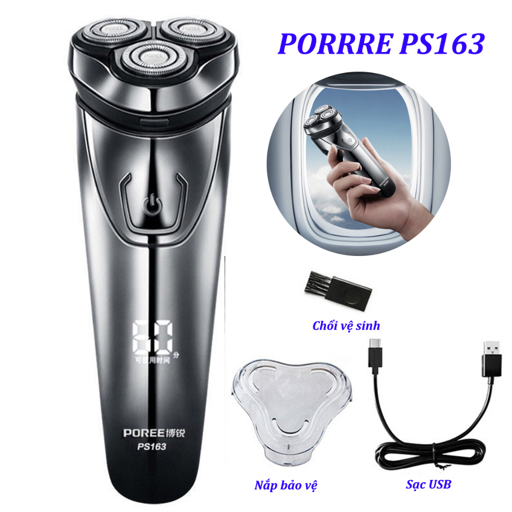 Máy cạo râu FLYCO Porre PS163 tặng kèm tỉa lông mũi Elept
