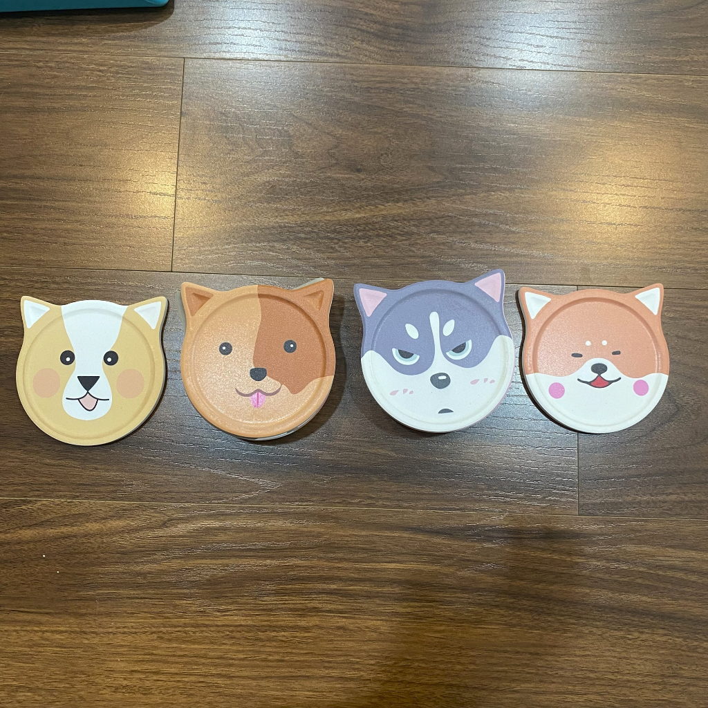 L 30++ MẪU | Đế Lót Ly – Lót Cốc bằng gốm sứ hình Thú Cưng dễ thương