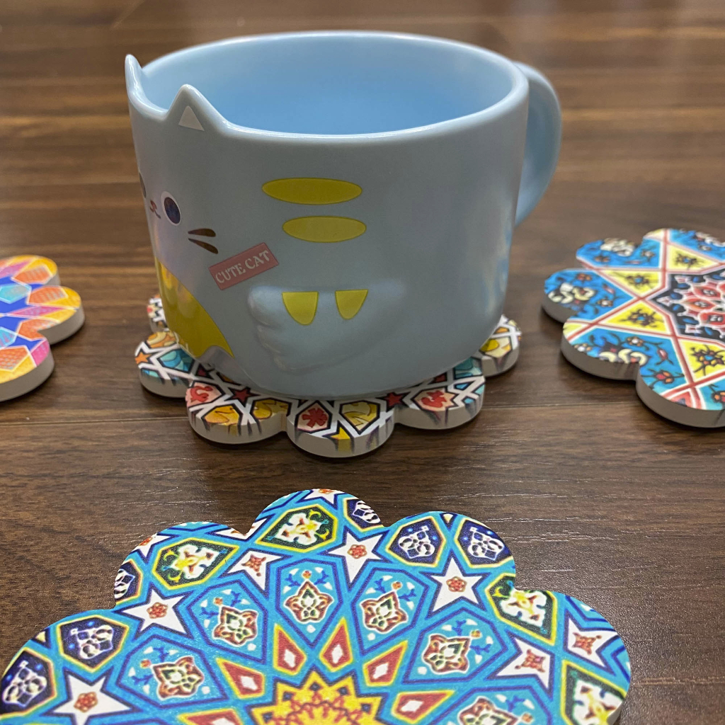 L 30++ MẪU | Đế Lót Ly – Lót Cốc bằng gốm sứ hình Thú Cưng dễ thương