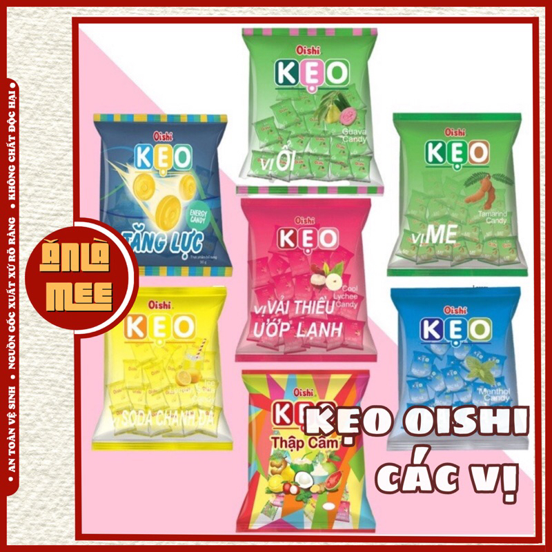 Kẹo Oishi nhiều vị 90g Tiệm ăn vặt ĂN LÀ MÊ