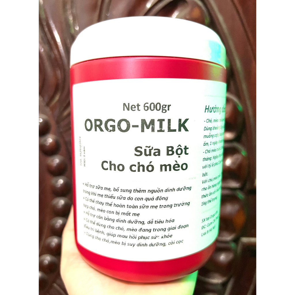 Sữa cho chó mèo  Bio Milk  và sữa bột hộp 600g