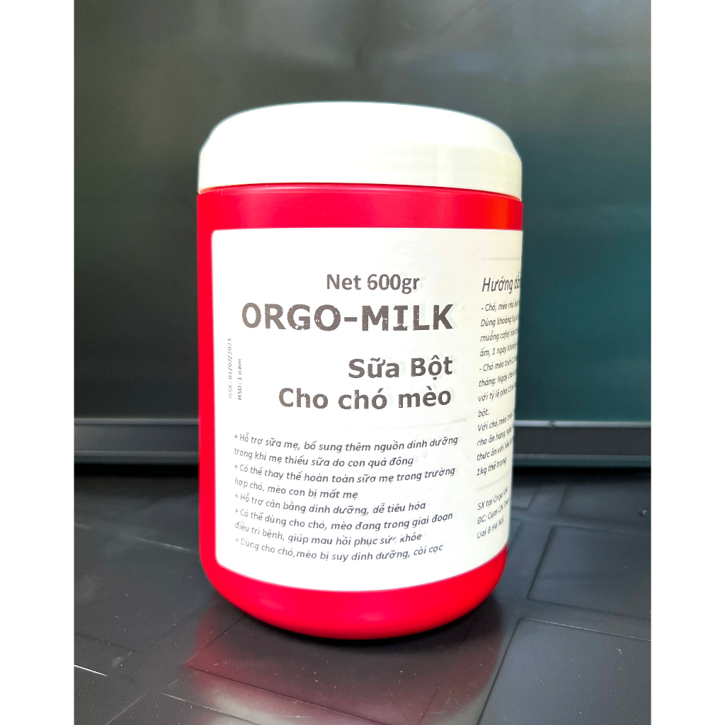 Sữa cho chó mèo  Bio Milk  và sữa bột hộp 600g