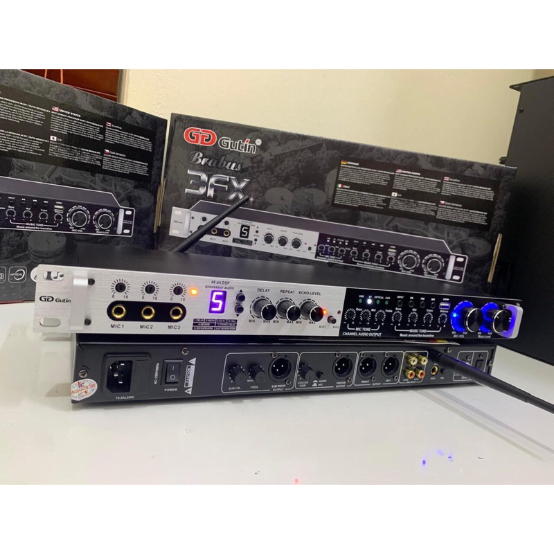 Vang cơ lai số GD Gutin Brabus 3FX, Chống hú, Optical, Bluetooth, USB