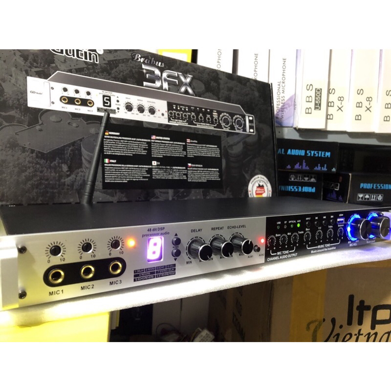 Vang cơ lai số GD Gutin Brabus 3FX, Chống hú, Optical, Bluetooth, USB