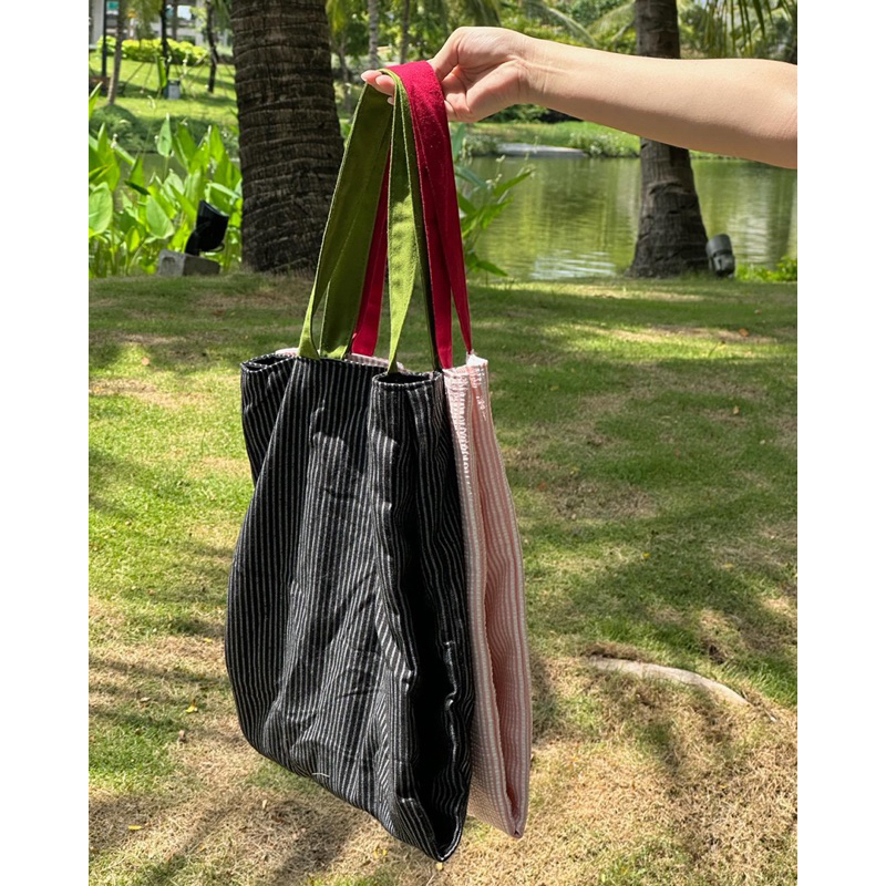 Túi tote/Túi Đeo Vai Chất Liệu Vải Đũi Xốp AWNING - Couleurbag