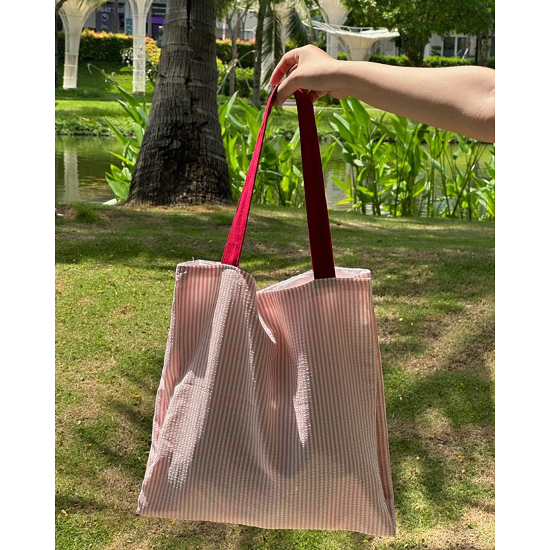 Túi tote/Túi Đeo Vai Chất Liệu Vải Đũi Xốp AWNING - Couleurbag