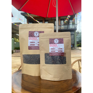Cà phê hạt rang nguyên chất Robusta, cafe rang mộc 500g