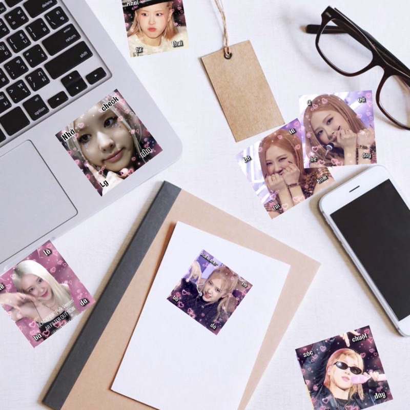 Sticker niêm phong biểu tượng ROSÉ  - GUM KPOP STORE
