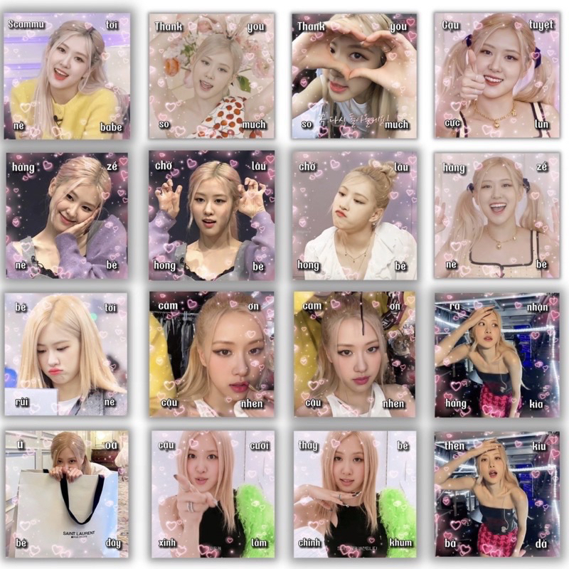 Sticker niêm phong biểu tượng ROSÉ  - GUM KPOP STORE