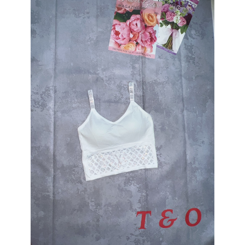 Áo bra 2 day đính đá hang quảng châu cao cấp