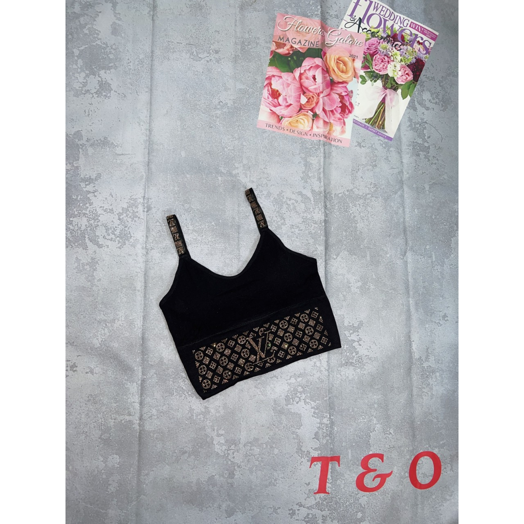 Áo bra 2 day đính đá hang quảng châu cao cấp