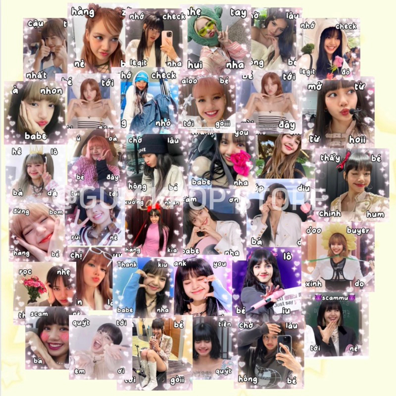 Sticker niêm phong biểu tượng LISA  - GUM KPOP STORE