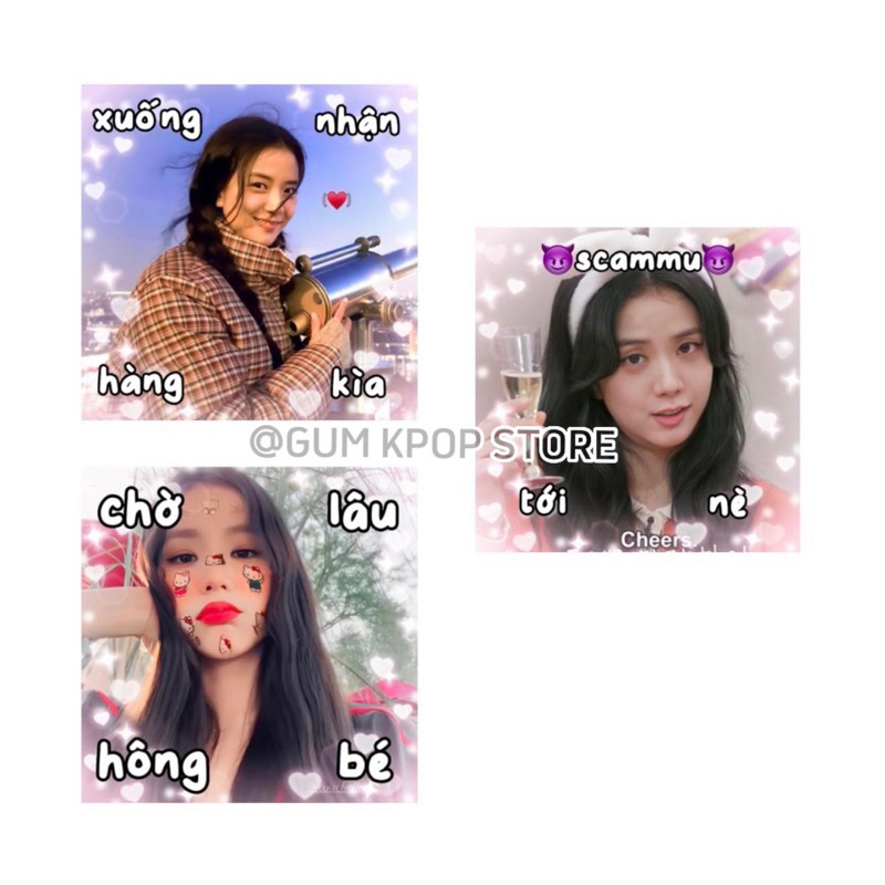 Sticker niêm phong biểu tượng JISOO  - GUM KPOP STORE
