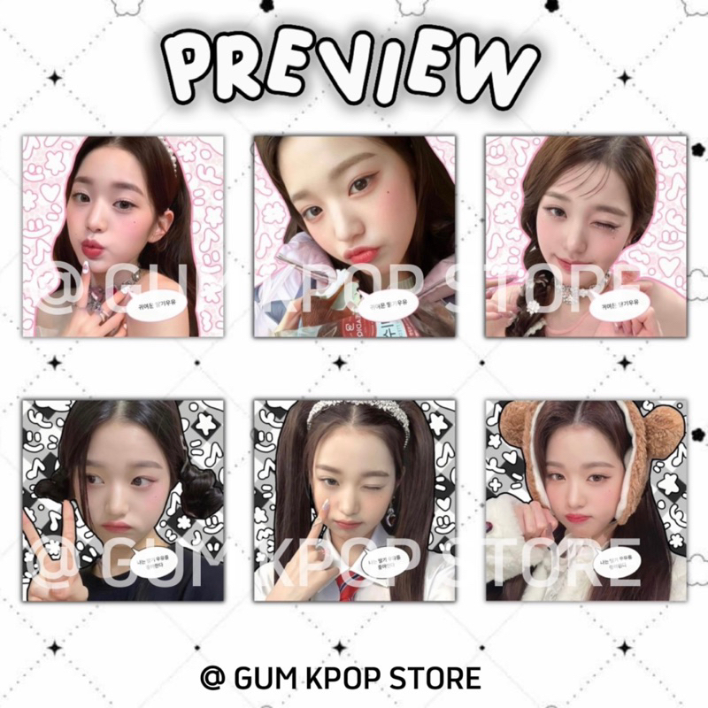 STICKER NIÊM PHONG MẪU HÀN WONYOUNG - GUM KPOP STORE