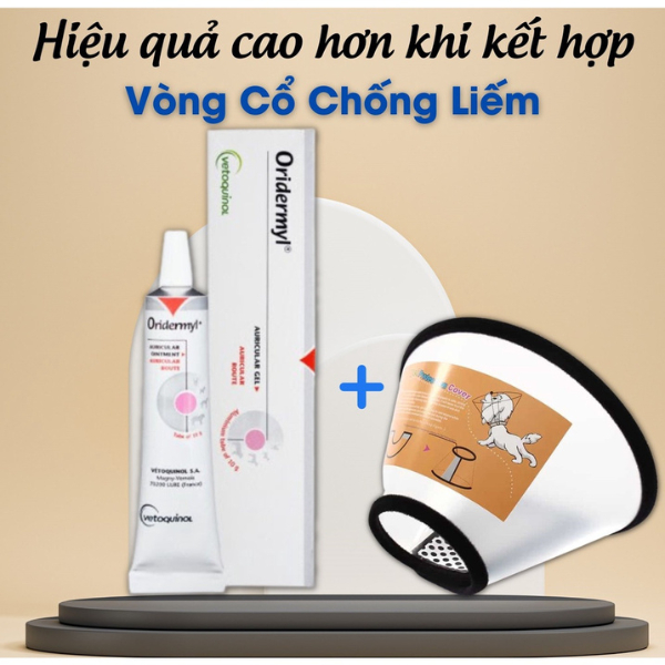 Tuýp Nhỏ Tai Mèo Hết Rận Tai Mèo ORIDERMYL - Ống Nhỏ Tai Cho Chó Mèo Hết Mủ/VIêm Tai