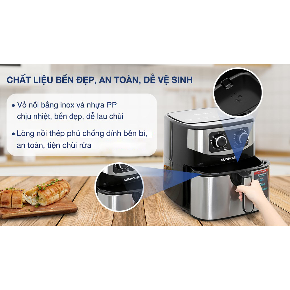 Nồi Chiên Không Dầu 9L SUNHOUSE SHD4035