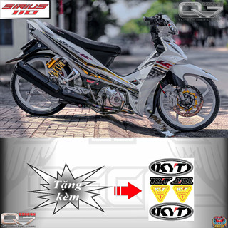 Tem rời sirius - in decal 3 lớp - ko bay màu