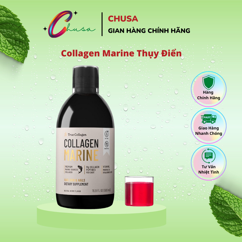 True Collagen Marine Thụy Điển hàm lượng cao 220.000mg cơ thể hấp thụ tốt - CHUSA