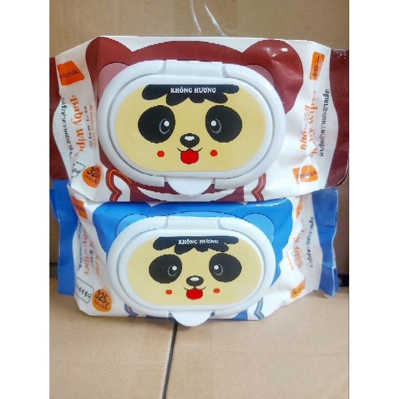 [ COMBO 10 GÓI ] Khăn Ướt Baby 325Gr Không Mùi Khổ Giấy Lớn.