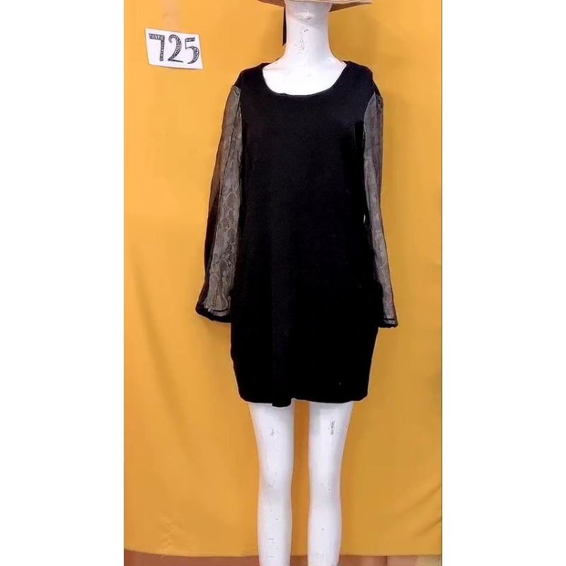 đầm thun phối tay voan size M/L. S725