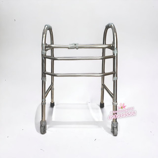 (GIAO HOẢ TỐC HCM) Khung tập đi có bánh xe dành cho người già, người khuyết tật - Inox Việt Nam