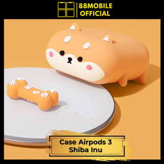 Case airpods 3 Shiba Inu | Bảo vệ tai nghe 1, 2, 3, Pro, Pro 2 phong cách dễ thương độc đáo | 88Mobile
