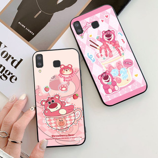 Ốp lưng Samsung a8 Star in hình gấu dâu thang 7 mới nhất
