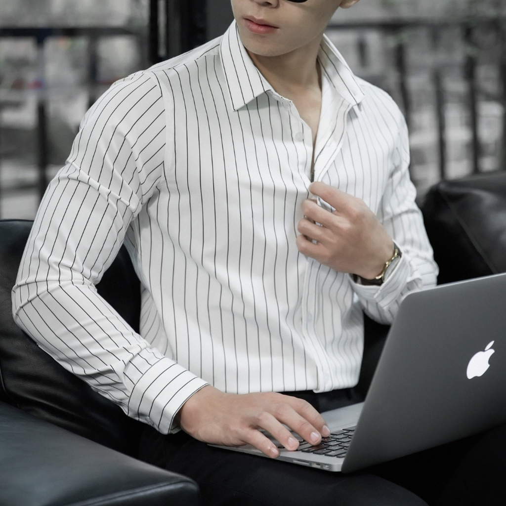 Áo sơ mi kẻ sọc nam za.ra tay dài