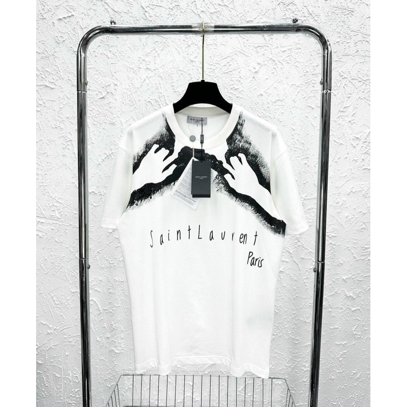 Áo Thun Saint Bàn Tay, Áo Phông Cotton Dày Dặn Dáng Rộng Nam Nữ