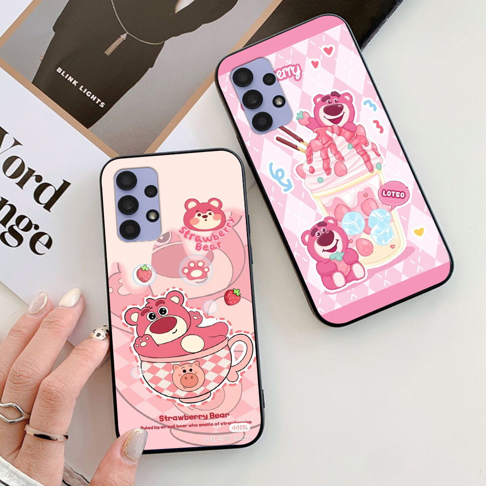 Ốp lưng Samsung a32 / ss a52 / ss a72 in hình gấu dâu thang 7 mới nhất