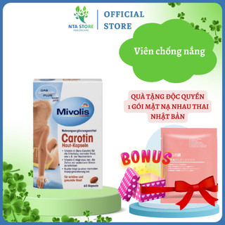 Viên Chống Nắng Mivolis Carotin Nhập Khẩu Đức 60 Viên