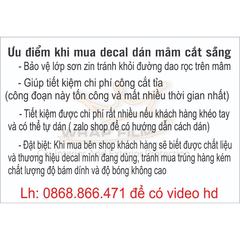 Decal dán mâm Hyundai Stargazer