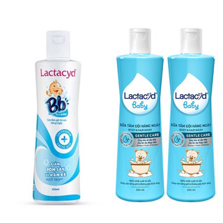 Sữa tắm gội trẻ em lactacyd bb và lactacyd gental care 250ml