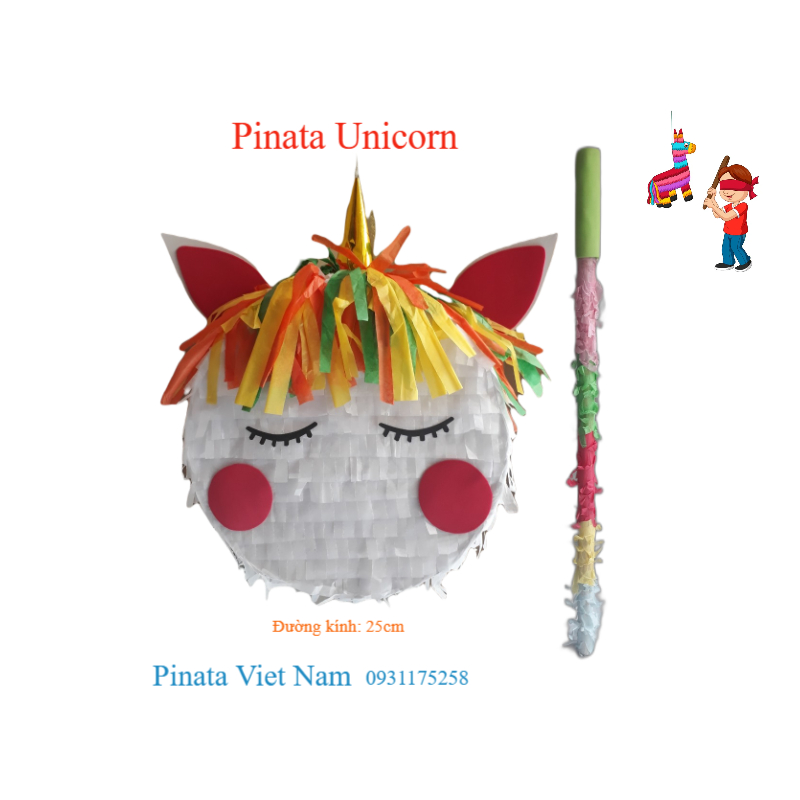 Pinata đập kẹo Unicorn - Trò chơi độc Lạ sinh nhật khiến bé thích mê