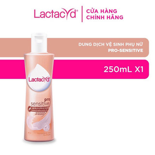 Dung dịch vệ sinh lactacyd fh pro sensitive hồng 250ml