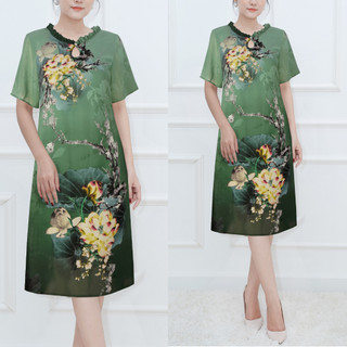 ROMI - ĐẦM DỰ TIỆC TUỔI TRUNG NIÊN NHIỀU SIZE FORM SUÔNG RỘNG CHO MẸ U50 U60 3313 3226 3220 3209 3244