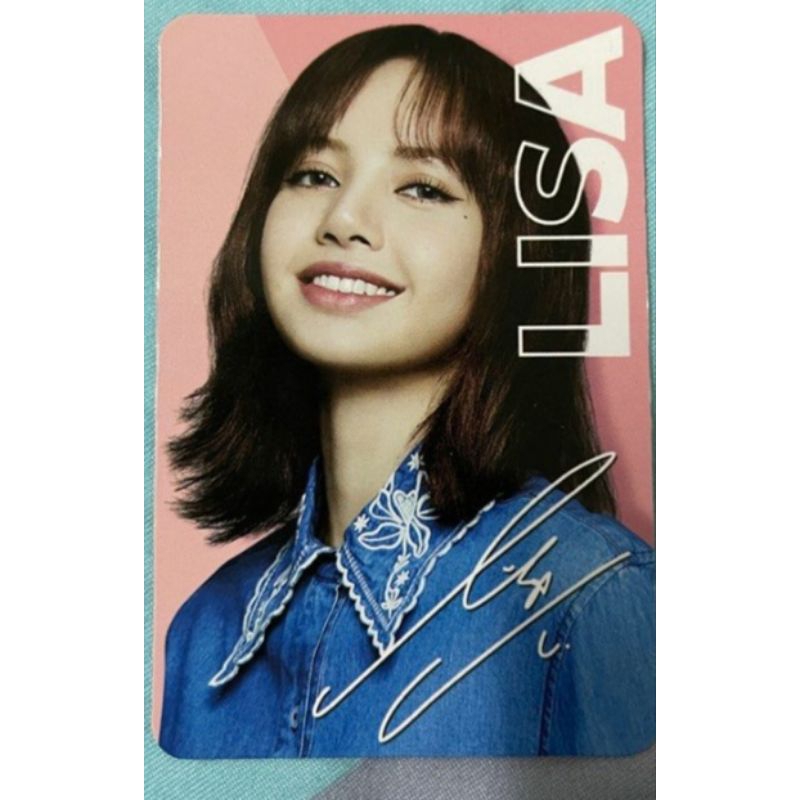 Thẻ card oreo Black Pink, thẻ card Lisa không cầm bánh