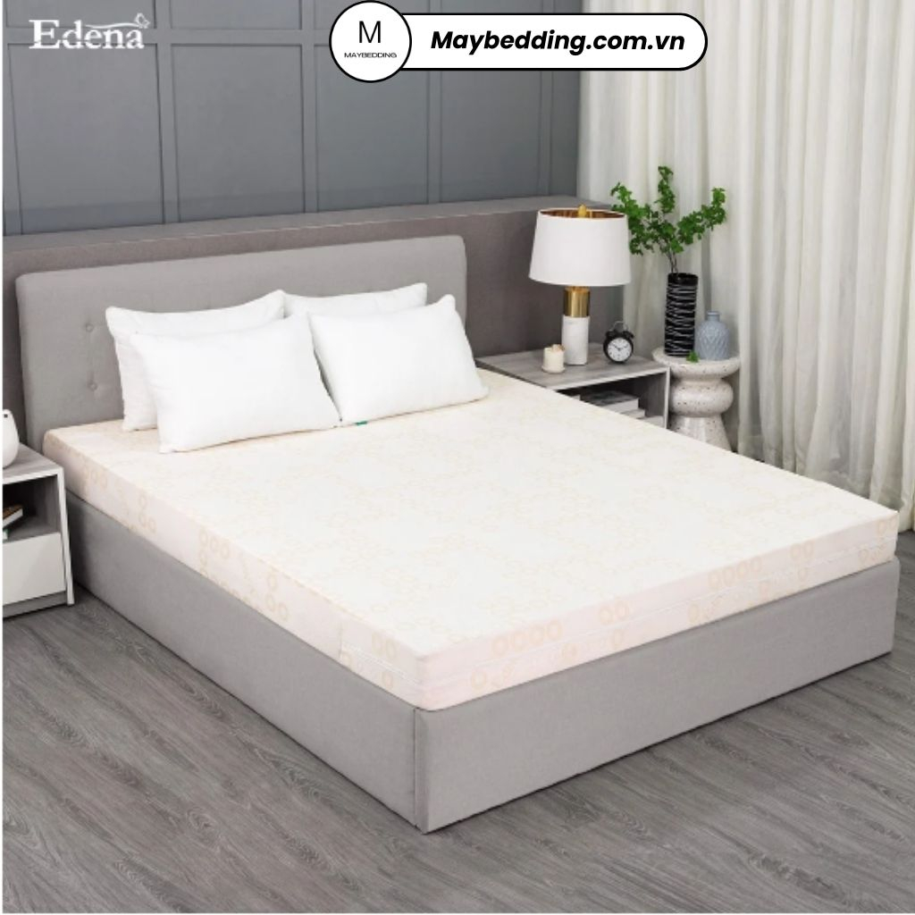 Nệm Cao Su Thiên Nhiên EDENA Ecolatex, Bảo Hành 10 Năm - Hàng Chính Hãng
